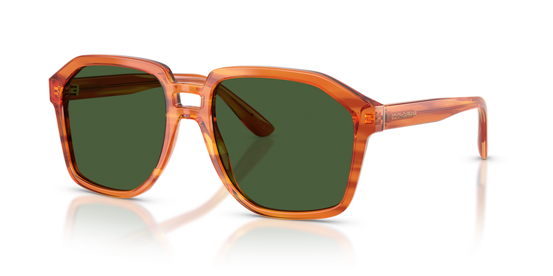 Dolce & Gabbana DG4568 in Transparent Camel On Striped Ginger - Alternate View