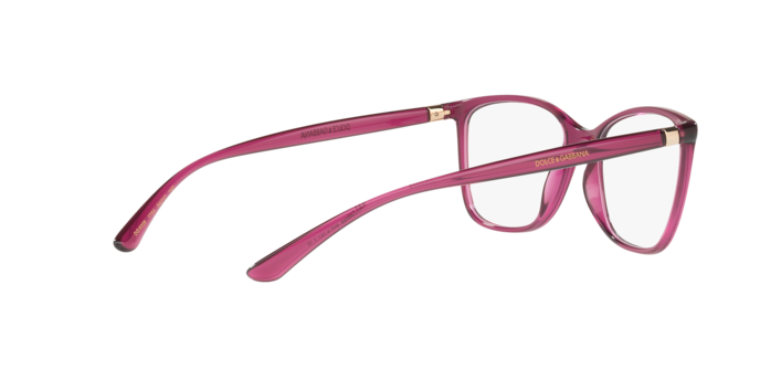 Dolce & Gabbana DG5026 in Transparent Dark Cherry / Demo Lens (1754) - Alternate View