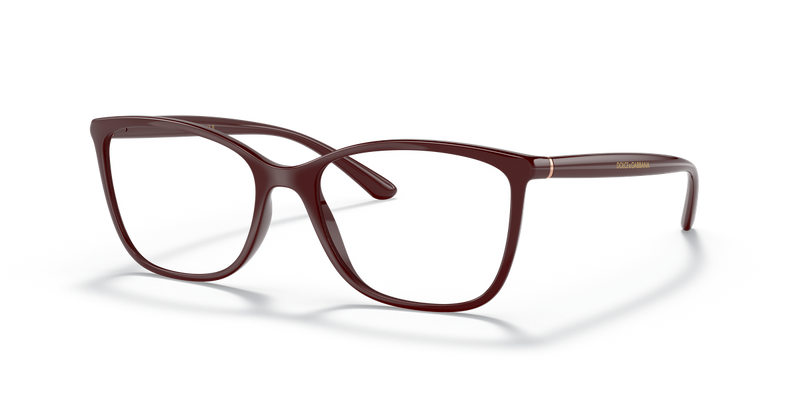 Dolce & Gabbana DG5026 in Bordeaux / Clear Blue Light Filter (3247) - Alternate View