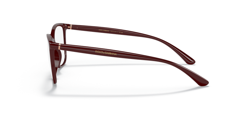 Dolce & Gabbana DG5026 in Bordeaux / Clear Blue Light Filter (3247) - Alternate View
