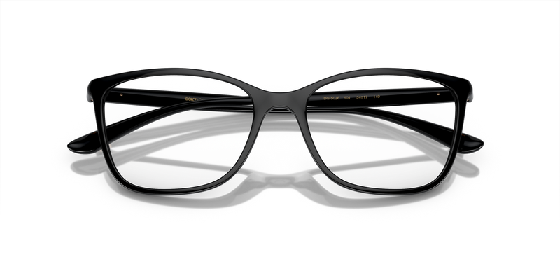 Dolce & Gabbana DG5026 in Black / Demo Lens (501) - Side View