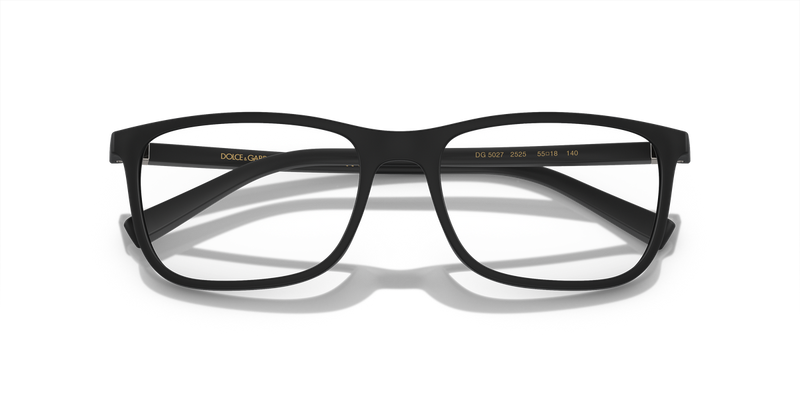 Dolce & Gabbana DG5027 in Matte Black / Demo Lens (2525) - Side View