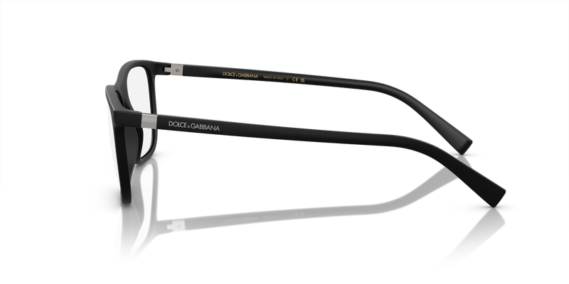 Dolce & Gabbana DG5027 in Matte Black / Demo Lens (2525) - Back View