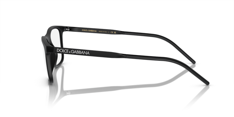 Dolce & Gabbana DG5044 in Matte Black / Demo Lens (2525) - Back View