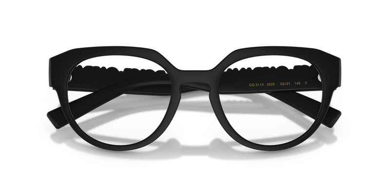 Dolce & Gabbana DG5113 in Matte Black / Demo Lens (2525) - Side View