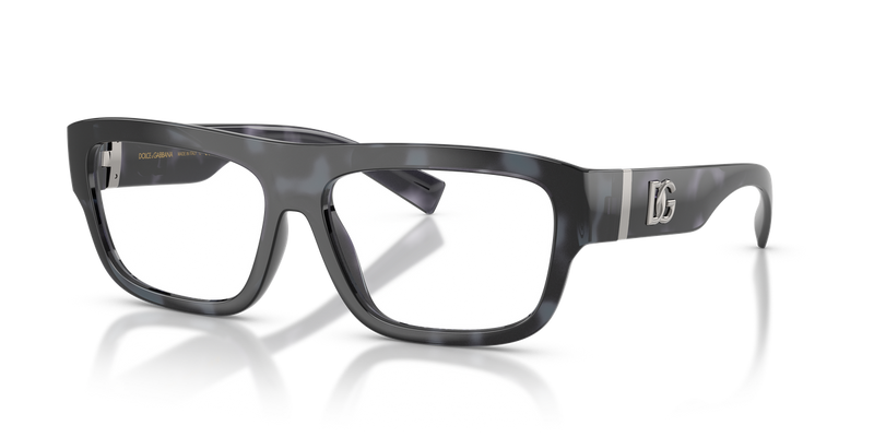 Dolce & Gabbana DG5114 in Blue Havana / Demo Lens (3443) - Alternate View