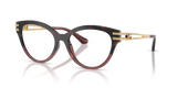Burgundy Havana Gradient / Clear Blue Light Filter (3493)