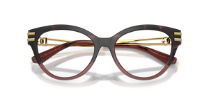 Burgundy Havana Gradient / Clear Blue Light Filter (3493)