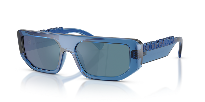 Dolce & Gabbana DG6203 in Transparent Blue / Dark Grey Ar Blue (300925) - Alternate View
