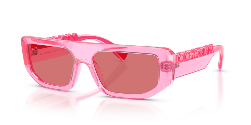 Dolce & Gabbana DG6203 in Transparent Pink / Red (314875) - Alternate View