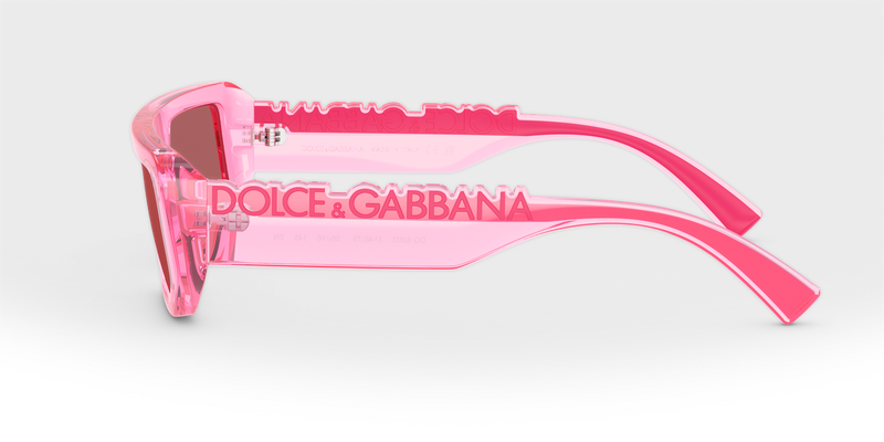 Dolce & Gabbana DG6203 in Transparent Pink / Red (314875) - Alternate View