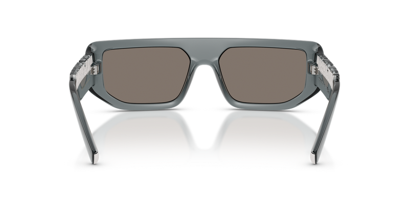 Dolce & Gabbana DG6203 in Transparent Dark Grey / Light Grey Mirror Silver (32556G) - Alternate View