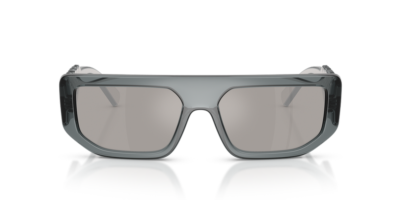 Dolce & Gabbana DG6203 in Transparent Dark Grey / Light Grey Mirror Silver (32556G) - Alternate View