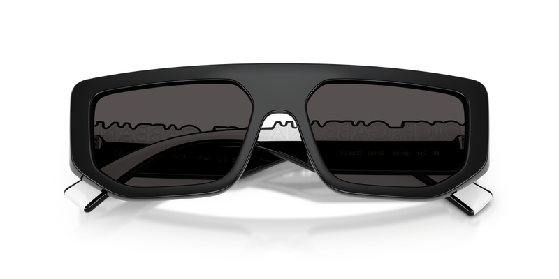 Dolce & Gabbana DG6203 in Black / Dark Grey (501/87) - Alternate View