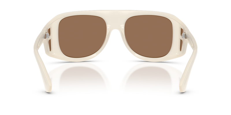 Dolce & Gabbana DG6208 in Opal Milk / Dark Brown (303973) - Temple Detail
