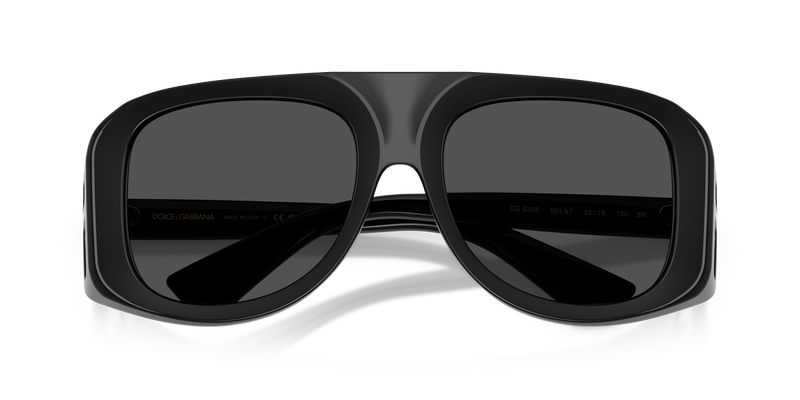 Dolce & Gabbana DG6208 in Black / Dark Grey (501/87) - Alternate View