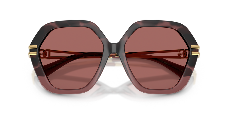 Dolce & Gabbana DG6210 in Burgundy Havana Gradient - Side View