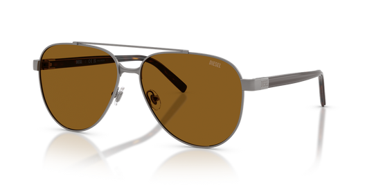 Diesel DL1021 - Matte Gunmetal / Brown (104383)