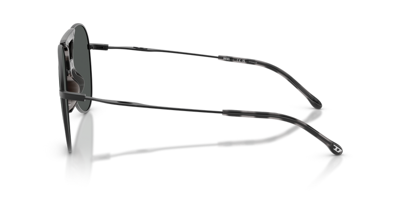 Diesel DL1022T in Black Matte - Back View