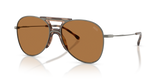 Matte Gunmetal / Solid Brown (104973)