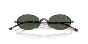 Matte Gunmetal / Solid Dark Green (104971)