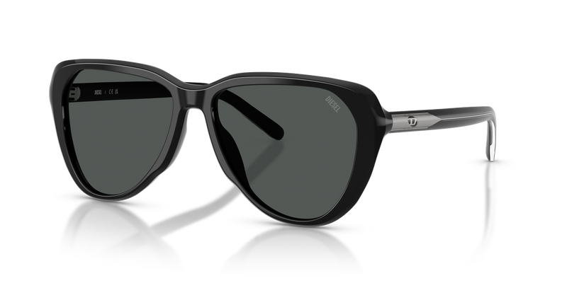 Diesel DL2011U in Solid Black (200187) - Front View