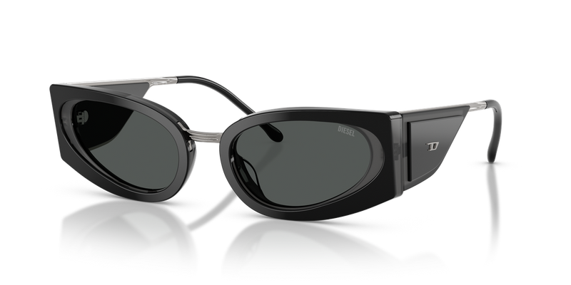 Diesel DL2014U in Black/Dark Grey - Front View