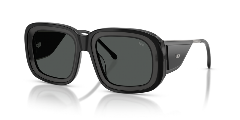 Diesel DL2015U in Black Tranparent Grey - Front View