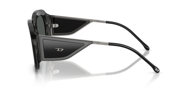 Diesel DL2015U in Black Tranparent Grey - Back View