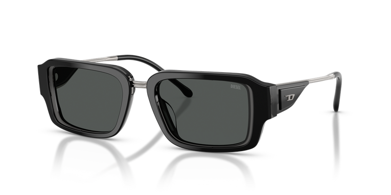 Diesel DL2016U in Black Tranparent Grey - Front View