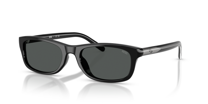 Diesel DL2018U in Solid Black (200187) - Front View