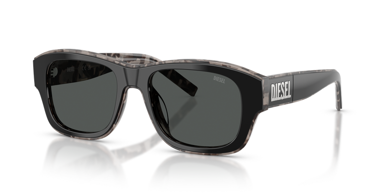 Diesel DL2020U in Top Nero/Tartaruga Ghiaccio - Front View