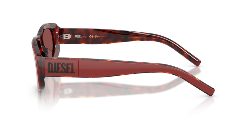 Diesel DL2021U in Top Red/Tartaruga Red - Back View