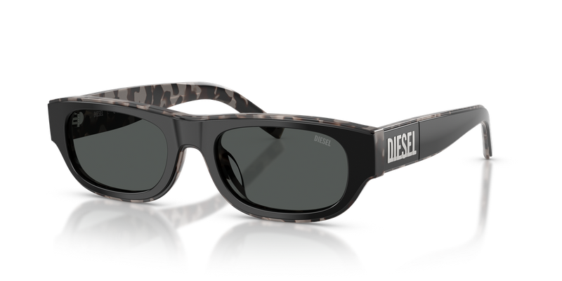 Diesel DL2022U in Top Nero/Tartaruga Ghiaccio - Front View