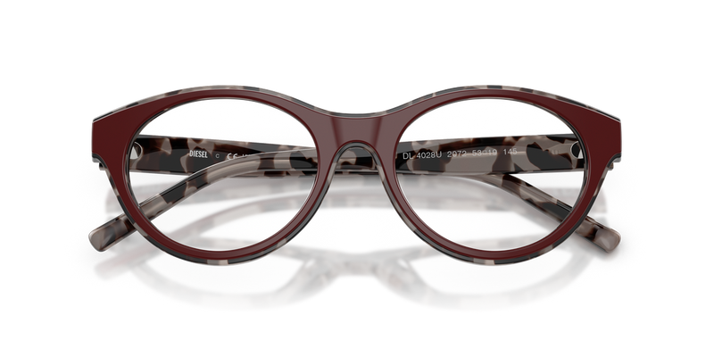 Diesel DL4028U in Top Burgundy Havana Grey - Alternate View