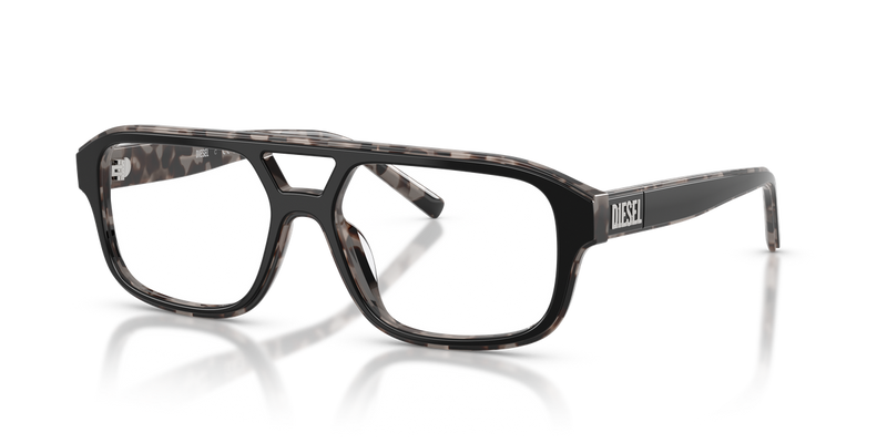Diesel DL4029U in Top Nero/Tartaruga Ghiaccio - Front View