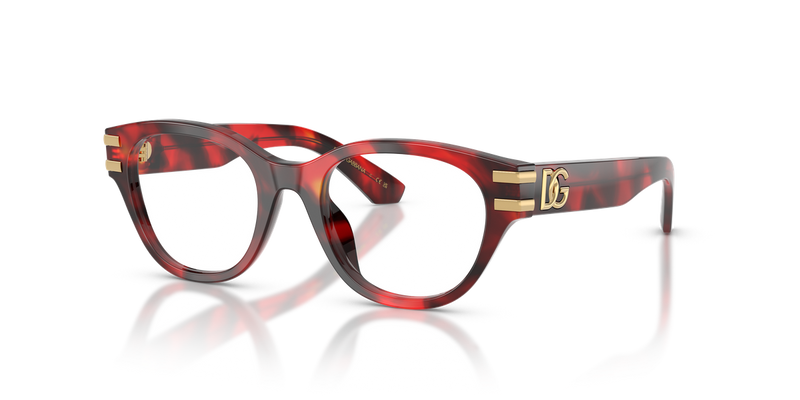 Dolce & Gabbana Kids DX3004 in Red Havana - Front View