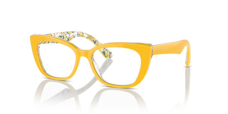 Dolce & Gabbana Kids 0DX3357 in Yellow On Yellow Roses - Alternate View