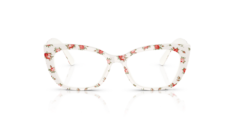 Dolce & Gabbana Kids 0DX3357 in Print White Roses - Alternate View