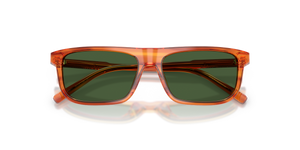 Transparent Camel/Striped Ginger / Dark Green (348371)