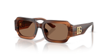 Transparent Brown/Striped Brown / Dark Brown (348173)