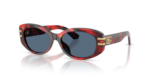 Dolce & Gabbana Kids DX4014 - Red Havana / Dark Blue (349180)