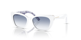 White On Blue Maiolica / Clear Gradient Light Blue (337119)