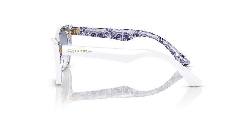 Dolce & Gabbana Kids 0DX4427 in White On Blue Maiolica - Alternate View
