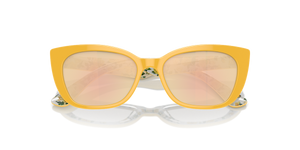 Yellow On Yellow Roses / Orange Mirror Pink (34437J)
