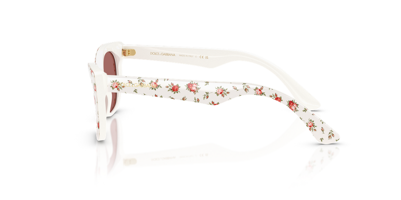 Dolce & Gabbana Kids 0DX4427 in Print White Roses - Back View