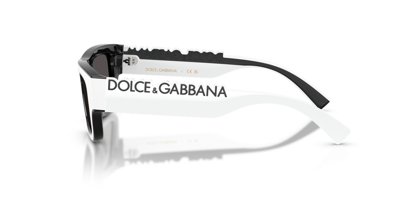Dolce & Gabbana Kids 0DX6011 in White/Black - Back View