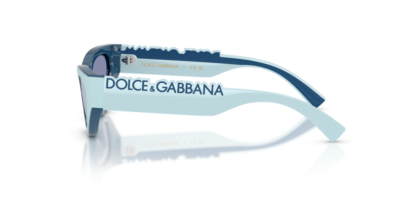 Dolce & Gabbana Kids 0DX6012 in Azure Rubber/Blue - Back View