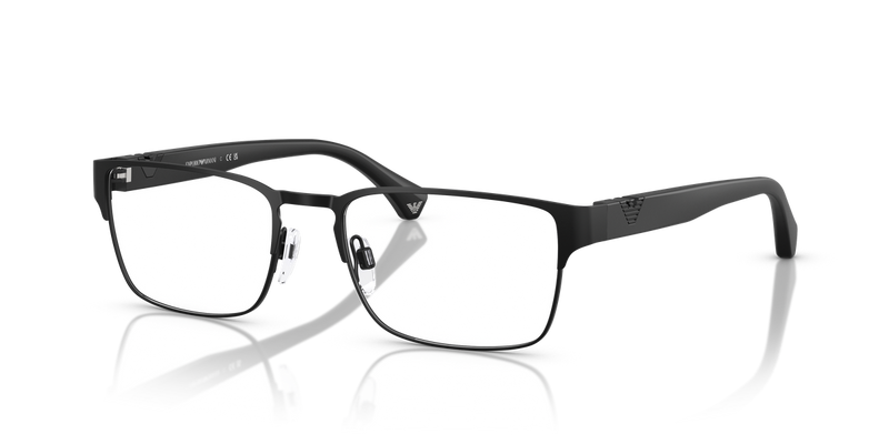 Emporio Armani EA1027 in Matte Black / Demo Lens (3001) - Front View