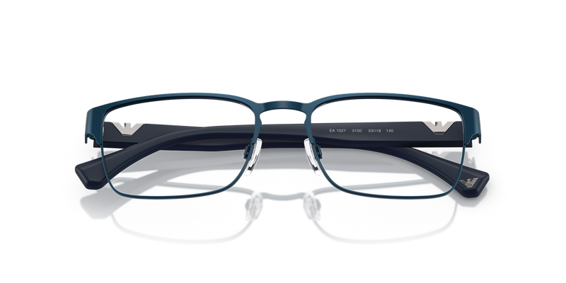 Emporio Armani EA1027 in Matte Blue / Demo Lens (3100) - Alternate View